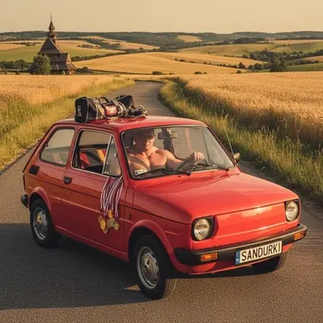 Adam Sandurski w Maluchu: Rozwikanie legendy sportu i ikony motoryzacji